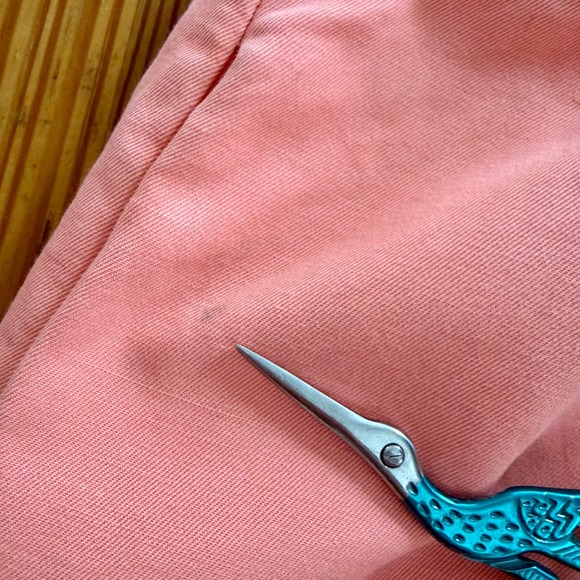 J.Crew Coral Pink Cotton Ramie Drawstring Mini Skirt with Pockets Size 0 - Picture 6 of 6